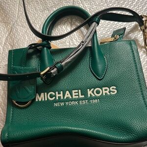 Michael Kors Teal Satchel Bag